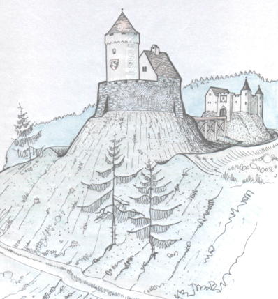 Rekonstruktion der Burg Fraunberg