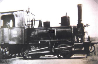 Erste Lokomotive von Haag